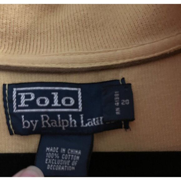 Polo Ralph Lauren 2XL Yellow Long Sleeve Quarter Zip Pullover - Picture 7 of 11